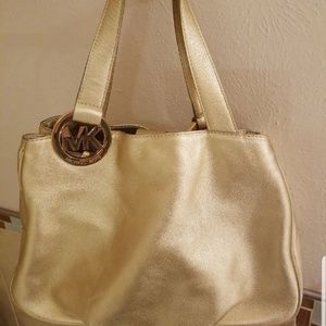 Beautiful Gold Michael Kors Bag